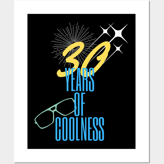 30 years of coolness Wall Art by Warp9